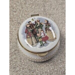 Vintage Ashford China Hinged Trunket Box